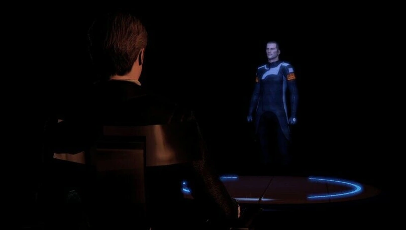 [Mass Effect 2] На скриншоте: Призрак и Шепард.