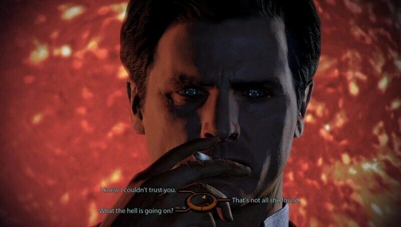 [Mass Effect 2] На скриншоте: Призрак курит.