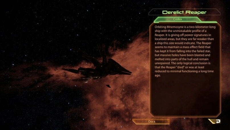 [Mass Effect 2] На скриншоте: Мёртвый Жнец.
