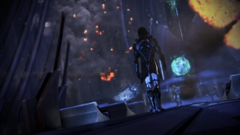 [Mass Effect 3] На скриншоте: Кай Лен на пути к цели.
