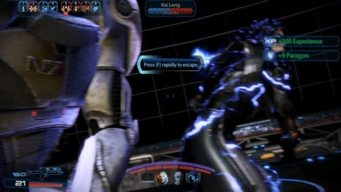 [Mass Effect 3] На скриншоте: QTE с Кай Леном.