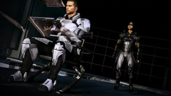 [Mass Effect 3] На скриншоте: Кай Лен за спиной Шепарда.