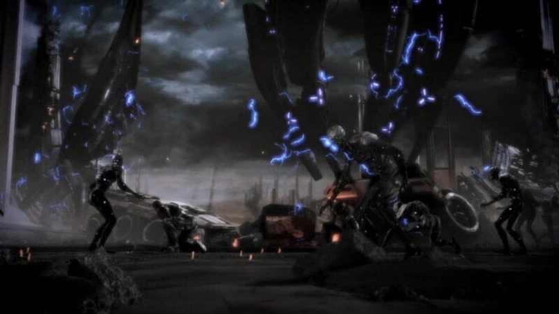 [Mass Effect 3] На скриншоте: Хаски в синей концовке.