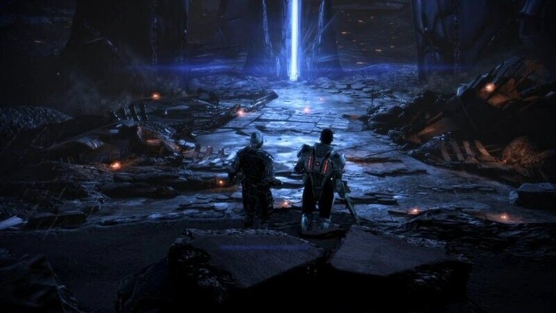 [Mass Effect 3] На скриншоте: Телепорт в Цитадель.