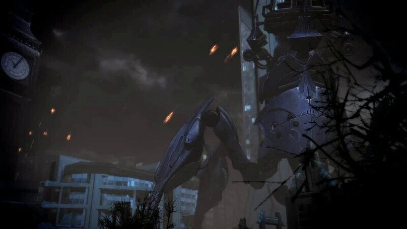 [Mass Effect 3] На скриншоте: Тёмно-синие тона.
