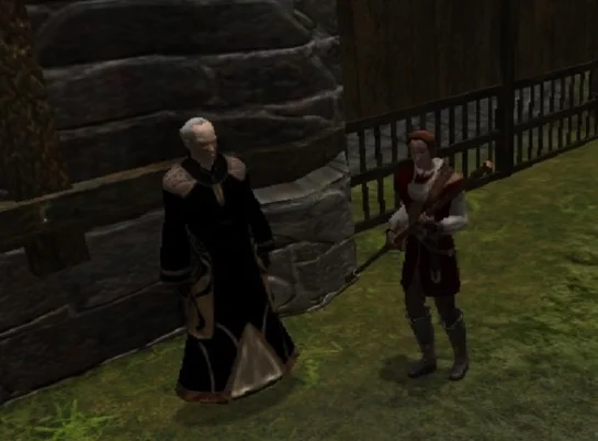 [Neverwinter Nights 2] Скриншот: Дезинтис и Кара.
