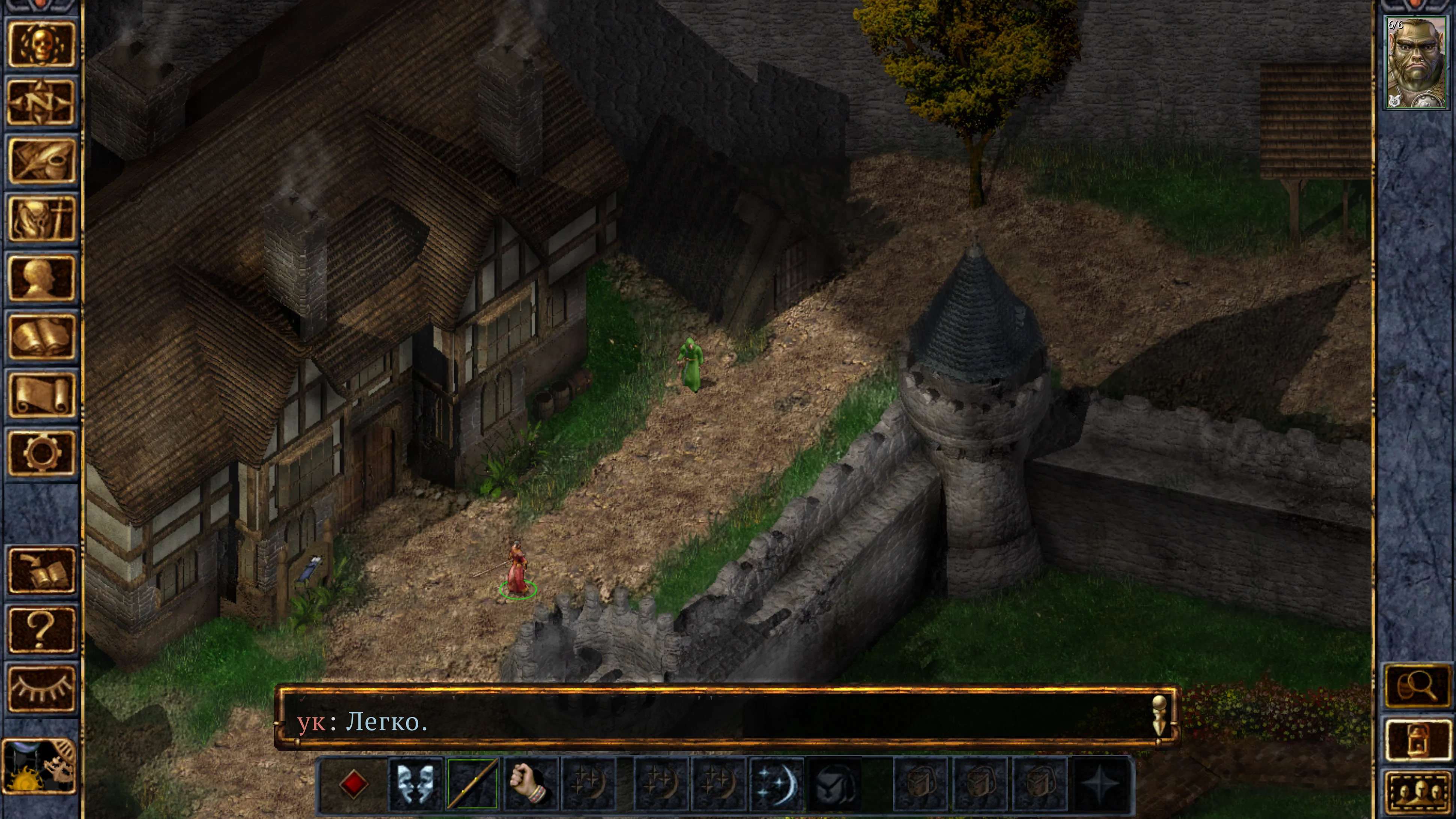 Скриншот Baldur's Gate: Enhanced Edition в 4K.
