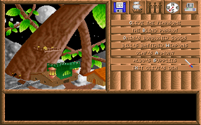 Скриншот Spelljammer: Pirates of Realmspace — Поселение на дереве.