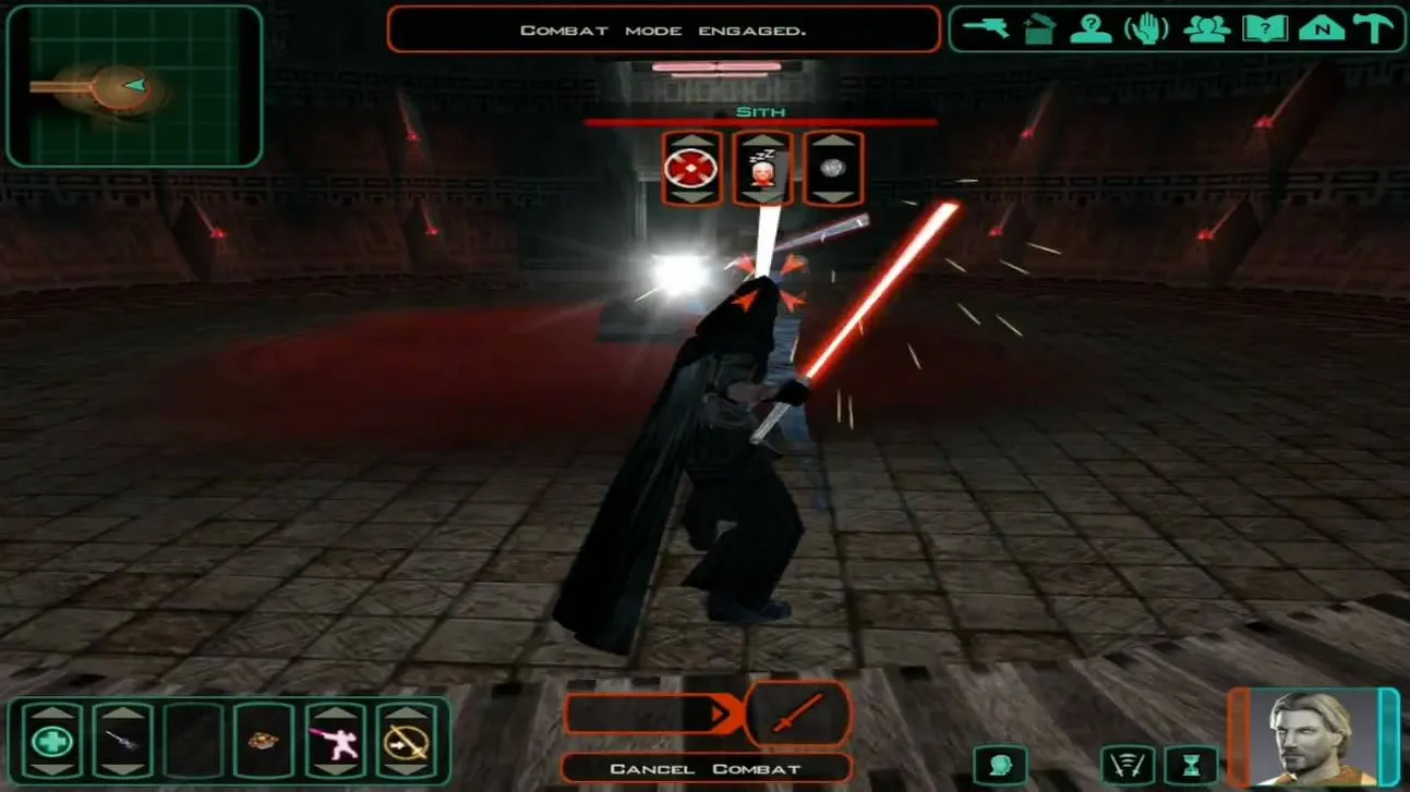 Скриншот Knights of the Old Republic 2: Sith Lords.