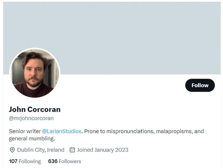 Джон Коркоран в Twitter.