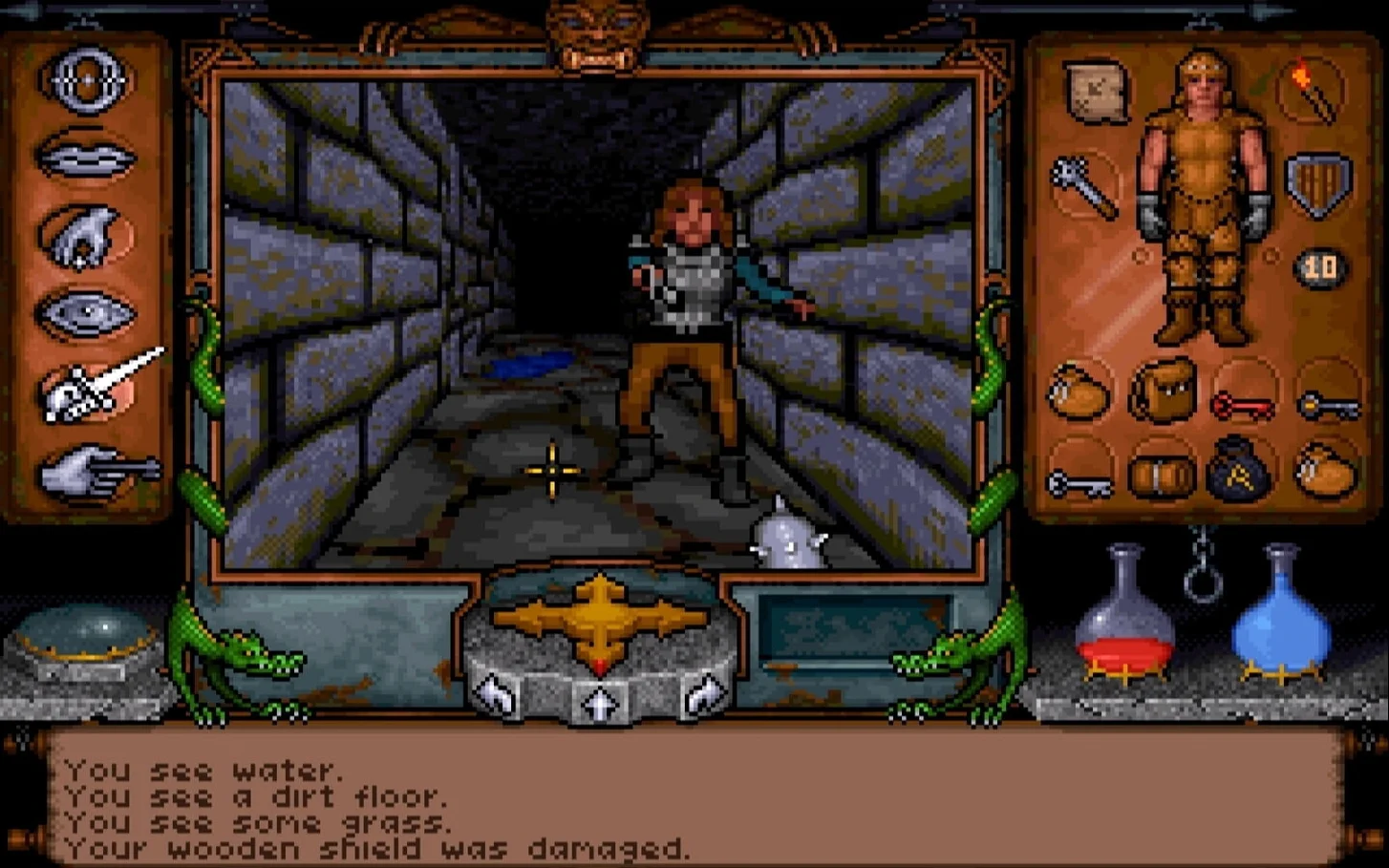 Скриншот Ultima Underworld.