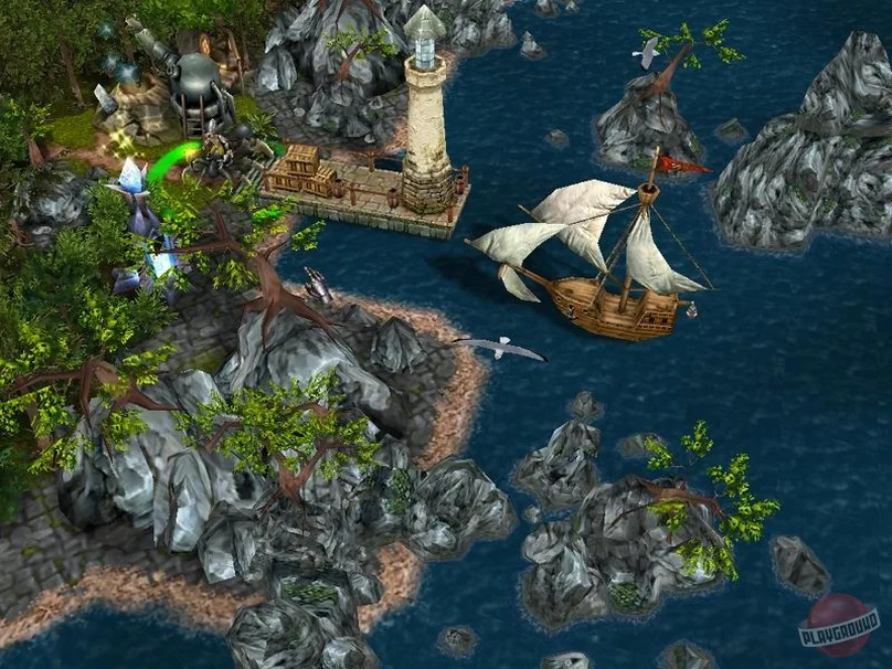 Скриншот «Демиургов»: Плавание на корабле.