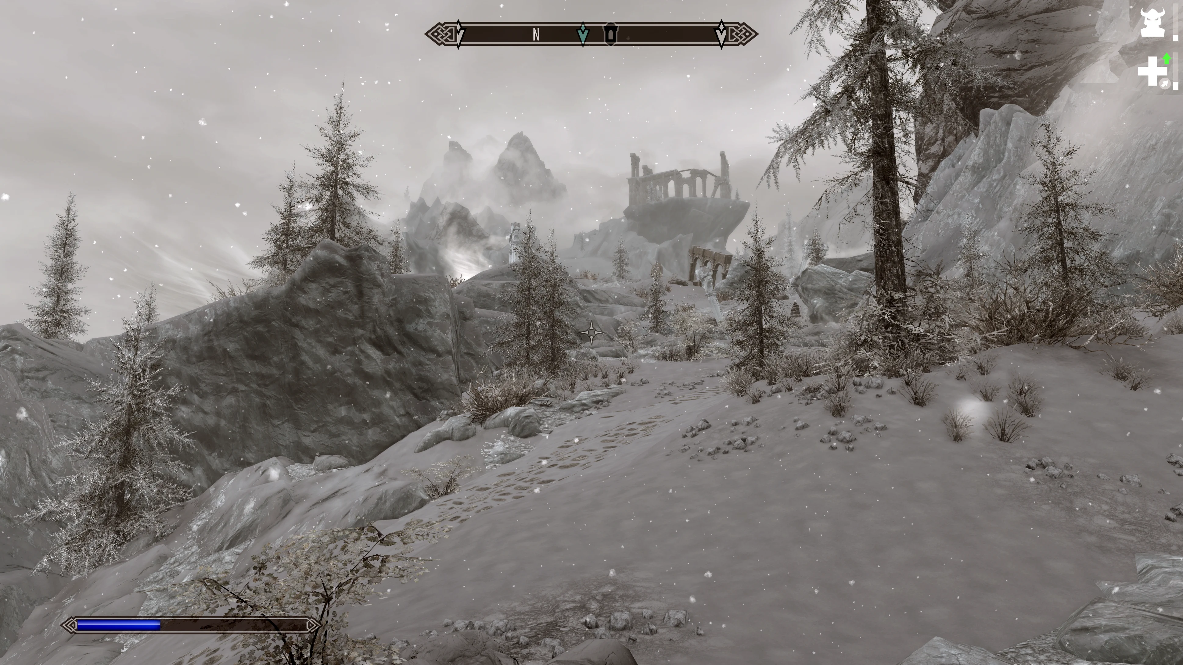 [The Elder Scrolls V: Skyrim — Enderal] На скриншоте: Снега.