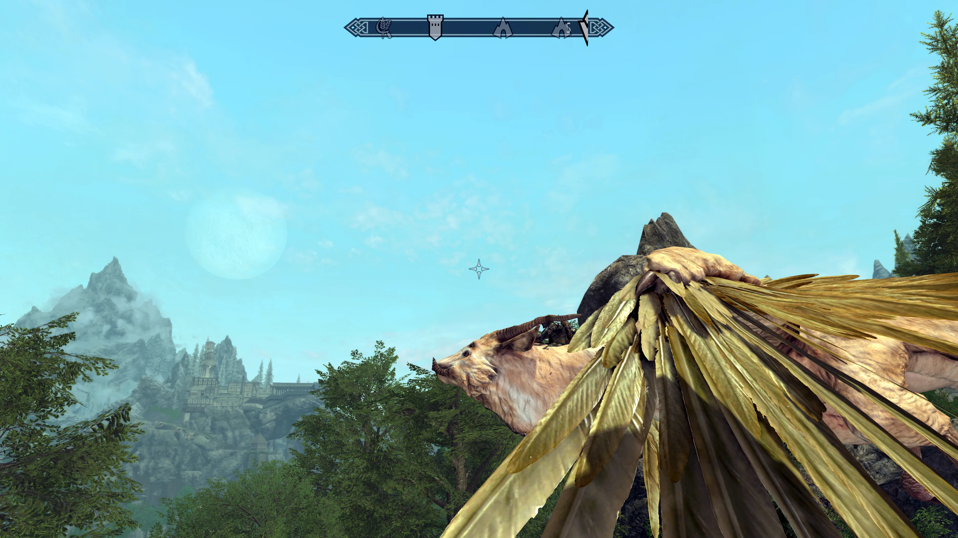 [The Elder Scrolls V: Skyrim — Enderal] На скриншоте: Полёт.