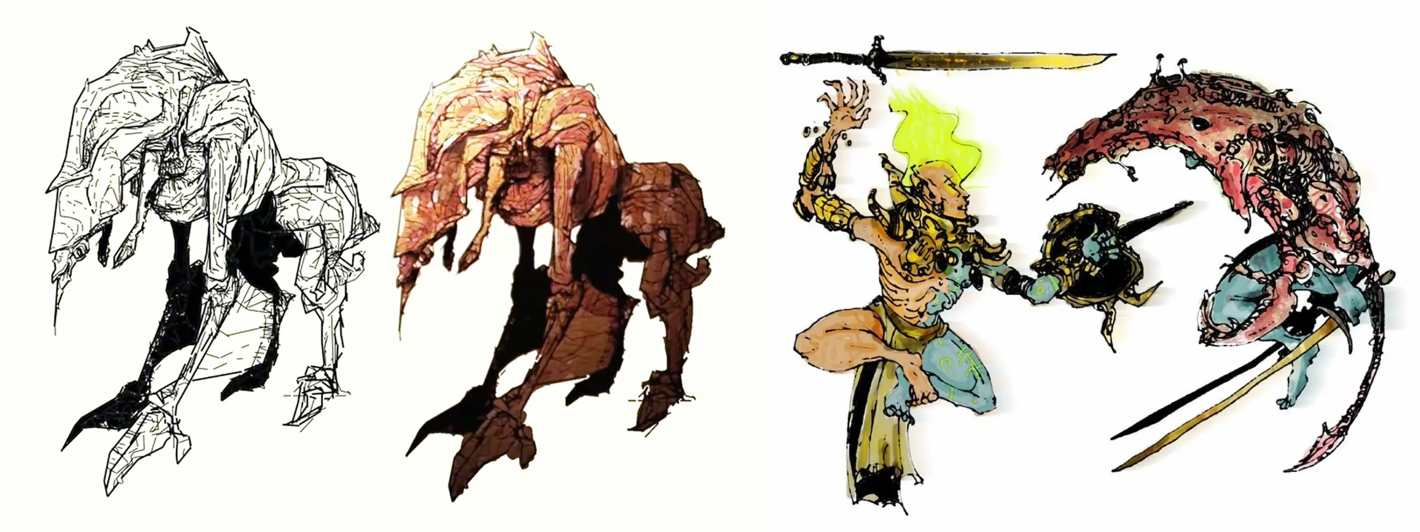 Концептуальные рисунки Киркбрайда для Morrowind.