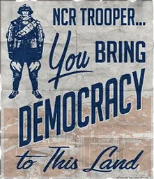 [Fallout: New Vegas] Агитационный плакат НКР с военным.