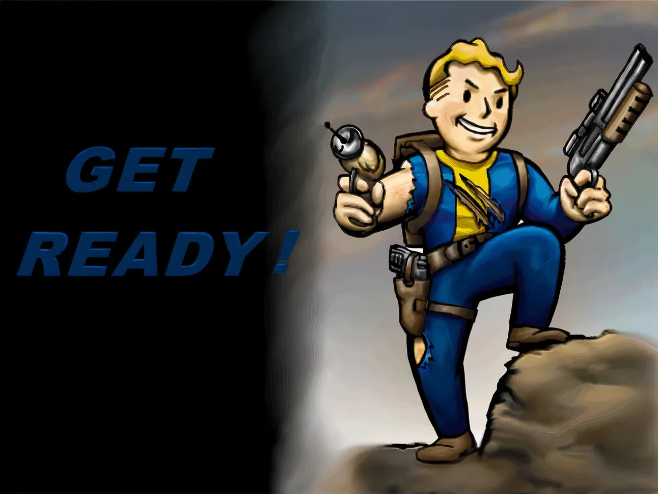 [Fallout] На скриншоте: Волт-бой: Приготовьтесь.