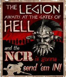 [Fallout: New Vegas] Агитационный плакат НКР против легионеров.