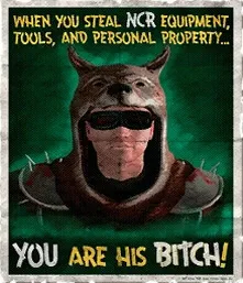 [Fallout: New Vegas] Агитационный плакат НКР против фрументариев.