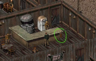 Скриншот Fallout 2: Ящик с находками в Модоке.