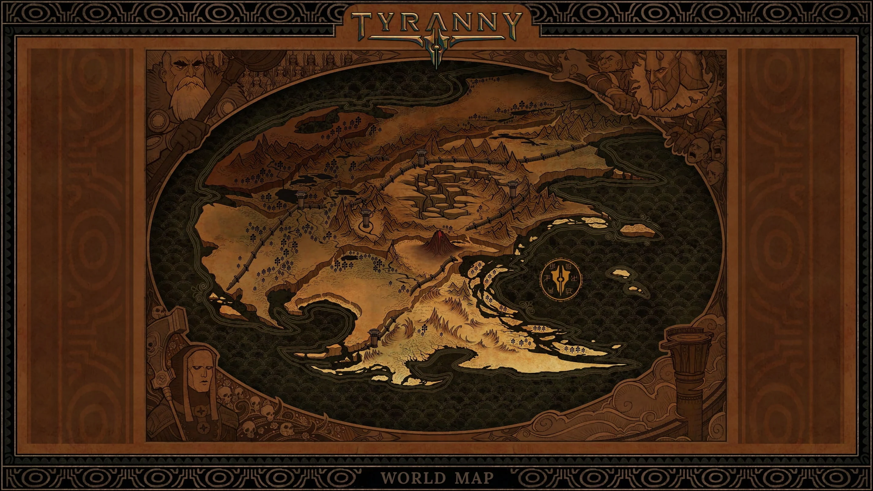 Карта мира Tyranny.