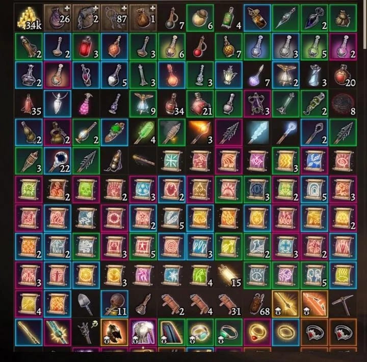 Расходники в Baldur's Gate 3.