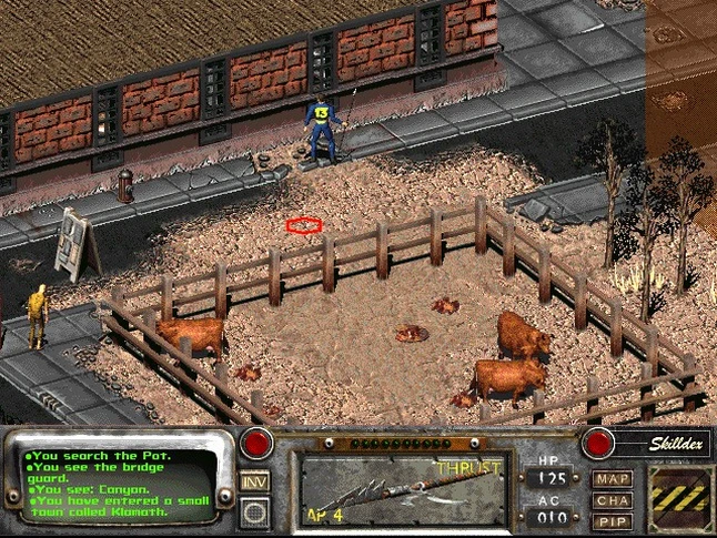 Скриншот Fallout 2.