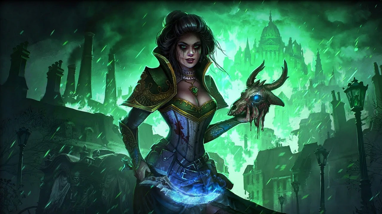 Скриншоты Grim Dawn в 4K key art.