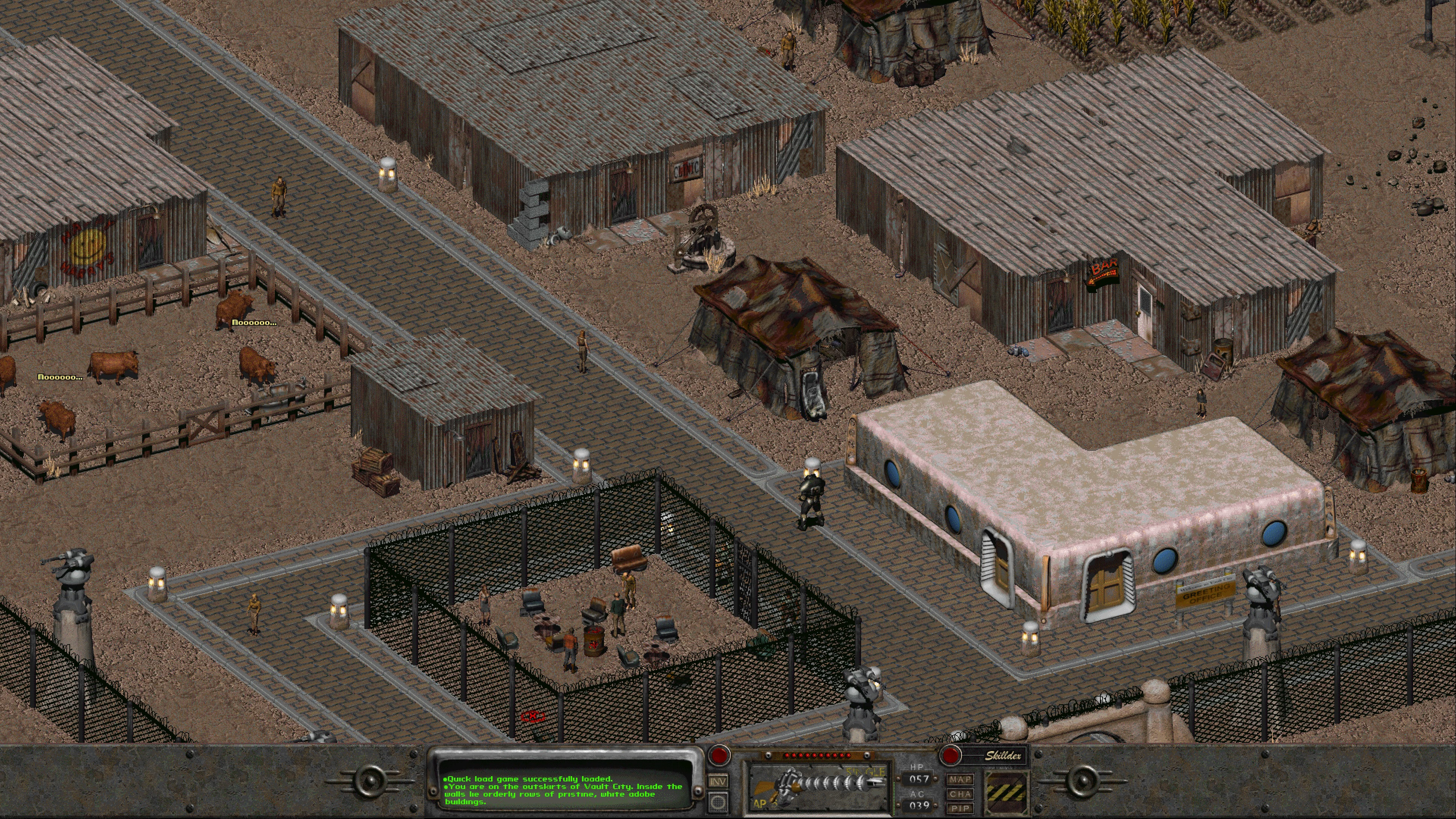 Мало отличаются от других поселений в игре.