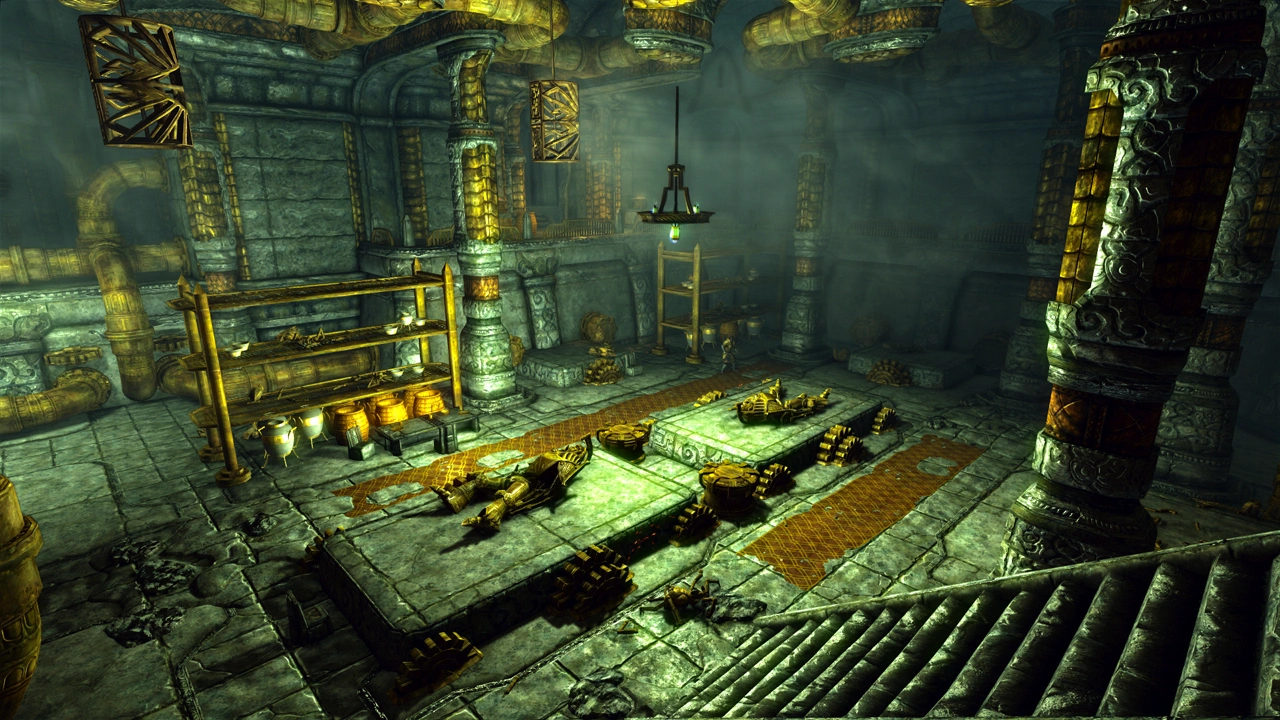 Двемерские руины в The Elder Scrolls V: Skyrim.