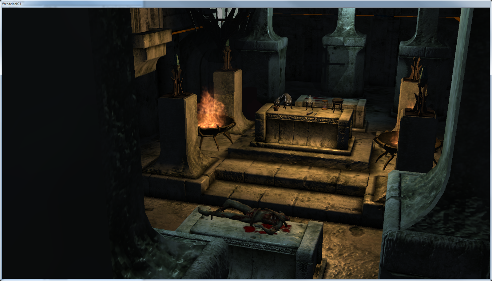Алтарь в айледских руинах в The Elder Scrolls IV: Oblivion.