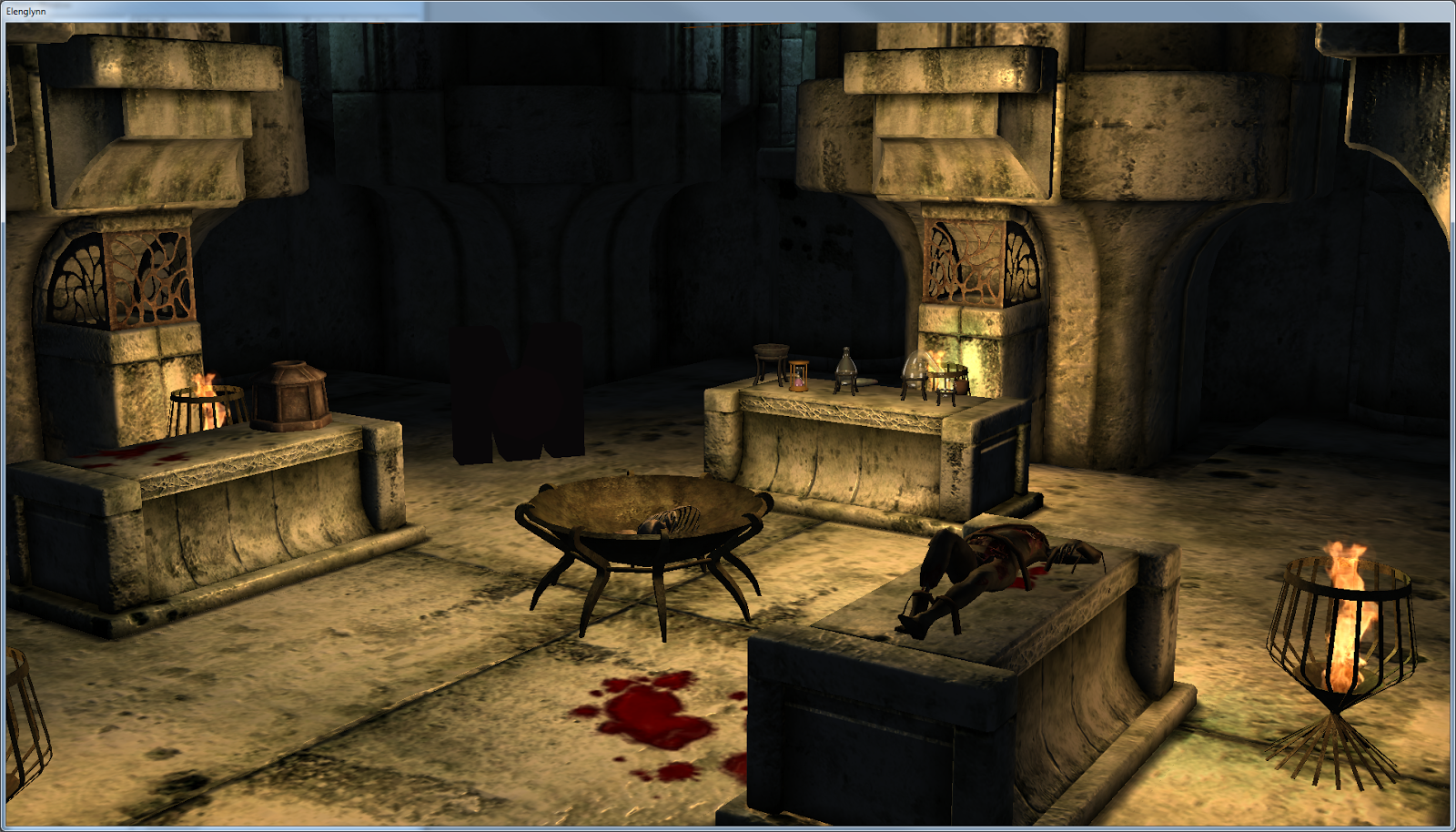 Повторяющиеся блоки в айледских руинах в The Elder Scrolls IV: Oblivion.